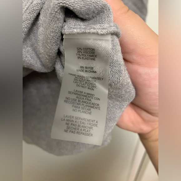 Women’s grey cotton and viscose sweater - Picture 5 of 5